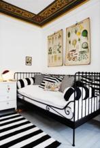 Bedframe - 90x200 cm - metaal - zwart, Huis en Inrichting, Slaapkamer | Bedden, 90 cm, Eenpersoons, Zwart, Nieuw