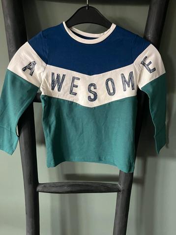 Shirt awesome 110 Name it groen blauw longsleeve t-shirts beschikbaar voor biedingen