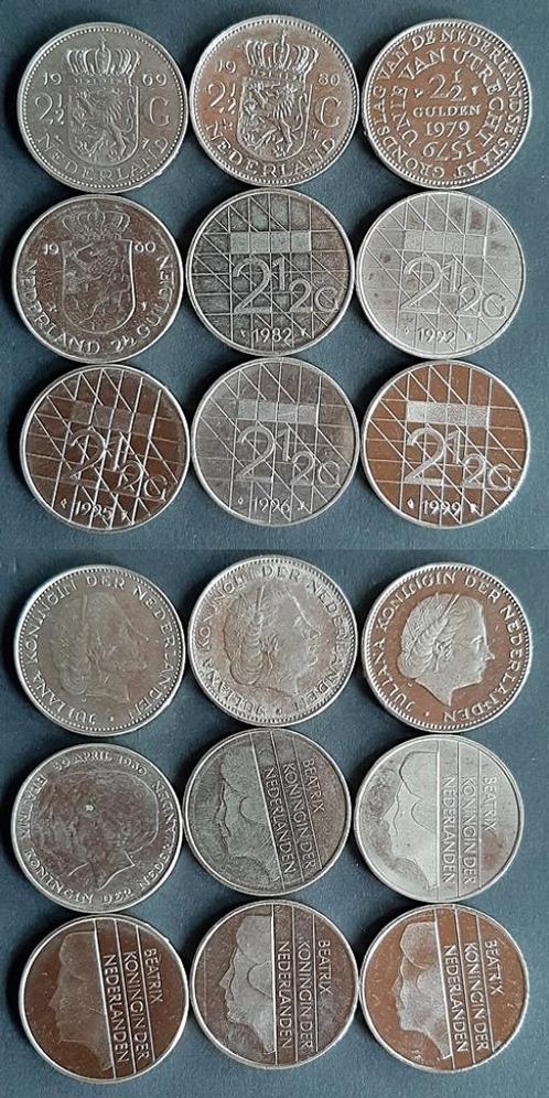 9 Nikkelen Rijksdaalders, Postzegels en Munten, Munten | Nederland, 2½ gulden, Koningin Juliana, Verzenden