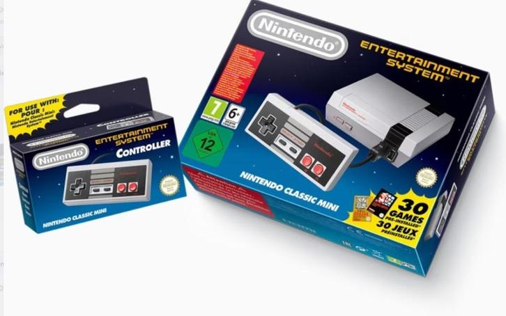 Nintendo Classic Mini, Spelcomputers en Games, Spelcomputers | Nintendo NES, Zo goed als nieuw, Met 1 controller, Met games, Ophalen of Verzenden