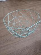 Mintgroen metalen fruitmand, Ophalen, Overige materialen, Mand, Zo goed als nieuw