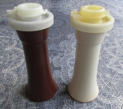 een vintage setje Tupperware zout en pepersetje, Huis en Inrichting, Keuken | Tupperware, Gebruikt, Overige typen, Ophalen of Verzenden