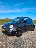 Fiat 500 0.9 Twinair 2015 Zwart, Auto's, Stof, Euro 6, Metallic lak, Zwart