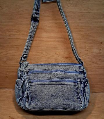 vintage denim ruime schoudertas beschikbaar voor biedingen