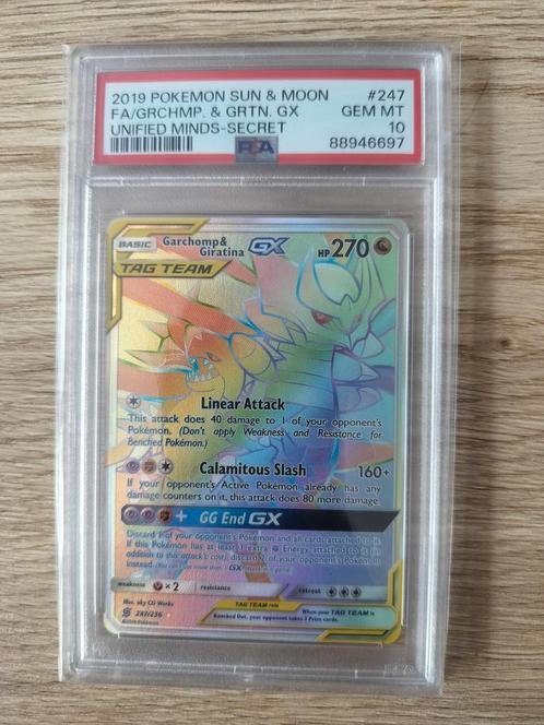 Garchomp & Giratina Gx #247, Hobby en Vrije tijd, Verzamelkaartspellen | Pokémon, Nieuw, Losse kaart, Ophalen of Verzenden