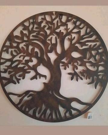 Wanddecoratie Grote Levensboom met Wortels 80 cm Nieuw  beschikbaar voor biedingen