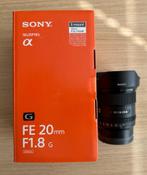 Sony FE 20mm f/1.8 G objectief, compleet met filter, Audio, Tv en Foto, Fotografie | Lenzen en Objectieven, Groothoeklens, Ophalen of Verzenden