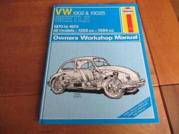 Haynes workshop manual Volkswagen Kever 1302 /S 1970-1972 beschikbaar voor biedingen