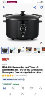 MOA Slowcooker 6.5L met Timer, Ophalen, Timer, Nieuw