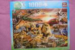 KING ANIMAL WORLD  COLLECTION PUZZLE 1.000st. voor 2.50euro., Ophalen of Verzenden, 500 t/m 1500 stukjes, Zo goed als nieuw, Legpuzzel