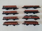8 N-spoor lagebakwagons, Ophalen of Verzenden, Gebruikt, Gelijkstroom, Wagon