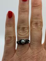 Z135 Prachtige zilveren ring Perli maat 17, Sieraden, Tassen en Uiterlijk, Ophalen of Verzenden, Zo goed als nieuw, X, Dame