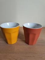 Hema bekers mirabeau, Ophalen of Verzenden, Aardewerk, Overige stijlen, Kop(pen) en/of Schotel(s)