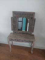 Sidetable en spiegel., Ophalen, 50 tot 100 cm, Zo goed als nieuw, 25 tot 50 cm