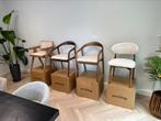 Japandi eetkamerstoelen eettafelstoelen draaibaar nieuw, Ophalen of Verzenden, Zo goed als nieuw, Vijf, Zes of meer stoelen