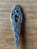 Vintage verzilverde theelepel GN Gero 90 monogram letter G, Antiek en Kunst, Antiek | Bestek, Ophalen of Verzenden