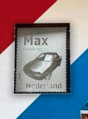 Zilveren postzegel Max Roadster. Collector’s item. beschikbaar voor biedingen