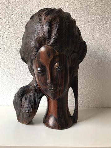 Buste Balinese Bali Coromandel (hard) hout Indonesië beeld beschikbaar voor biedingen