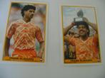 2 plaatjes Frank Rijkaard ek 1988 ac milaan ajx, Ophalen of Verzenden, Zo goed als nieuw, Buitenlandse clubs, Poster, Plaatje of Sticker