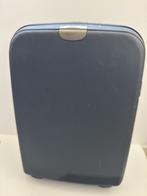 Solide hard kunststof blauwe koffer, Sieraden, Tassen en Uiterlijk, Koffers, Ophalen, Gebruikt, 50 tot 60 cm, Hard kunststof