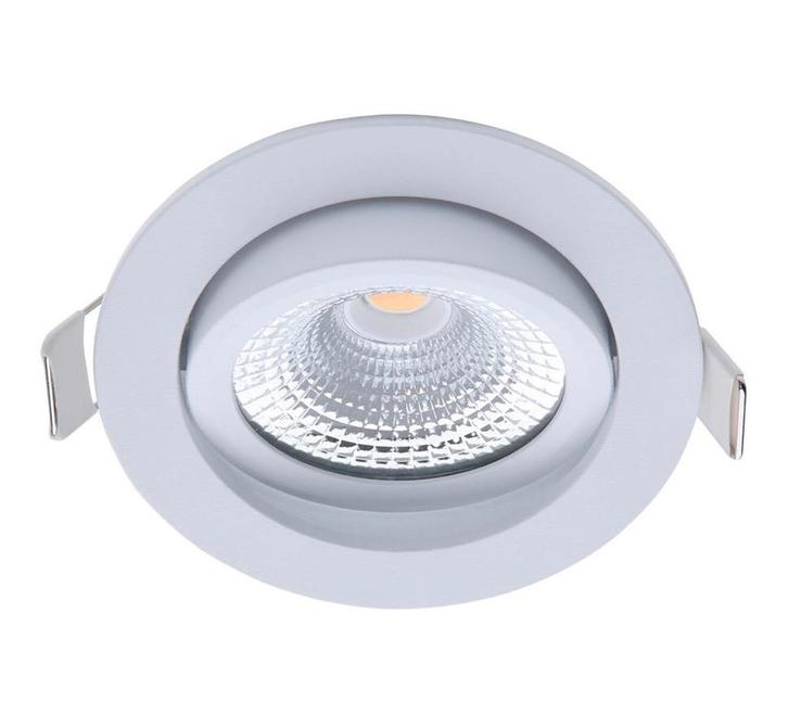 EcoDim - LED Inbouwspot - 5W - IP54 - Dimbaar - 2700K, Huis en Inrichting, Lampen | Spots, Zo goed als nieuw, Metaal of Aluminium
