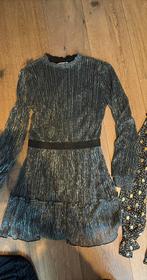 Feestelijke kerst glitter jurk zilver maat 158, Ophalen of Verzenden, Zo goed als nieuw, Meisje, Jurk of Rok