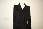 Repeat langer vest franje afwerking hals voorkant zwart M, Verzenden, Zwart, Zo goed als nieuw, Maat 38/40 (M)