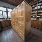 Vintage XL diepe industriële ladekast / kast / plannenkast, Ophalen, 50 tot 70 cm, 105 cm of meer, 100 cm of meer