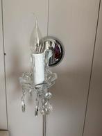 Kroonluchter wandlamp 2 stuks nette staat, Ophalen of Verzenden, Zo goed als nieuw, Glas, Brocante