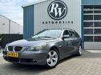 BMW 5 Serie Touring 525d Leder / Gr Navi / Pano / afn trekha, Parkeersensor, Achterwielaandrijving, Gebruikt, Zwart