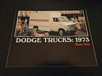 Brochure Dodge Kary Van 1973 USA, Boeken, Auto's | Folders en Tijdschriften, Ophalen of Verzenden, Zo goed als nieuw, Overige merken