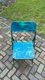 Mooie retro klapstoel, Ophalen, Gebruikt, Overige kleuren, Metaal