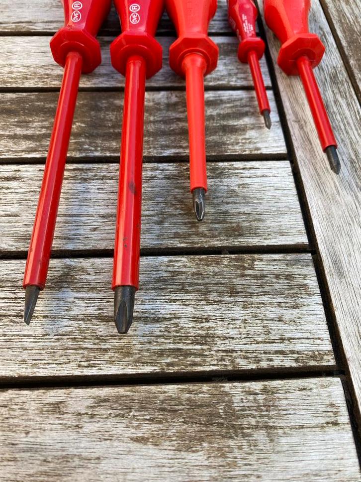 Haupa 1000V Schroevendraaierset - Geïsoleerd, Doe-het-zelf en Verbouw, Gereedschap | Handgereedschap, Zo goed als nieuw, Ophalen of Verzenden