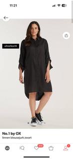 Zgan zwart linnen blousejurk No.1 by Ox mt. XL (54-56), Kleding | Dames, Grote Maten, Ophalen of Verzenden, Zo goed als nieuw