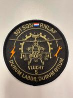301 Squadron Vlucht 5 TD Patch 2025, Ophalen of Verzenden, Luchtmacht, Nederland, Embleem of Badge