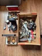 Partij Horloges - Opknappers of Onderdelen, Sieraden, Tassen en Uiterlijk, Horloges | Dames, Overige merken, Overige materialen