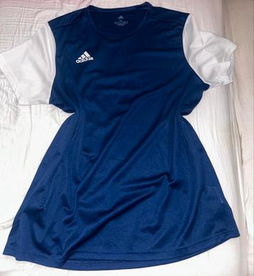 Adidas T-shirt Blauw/Wit XL beschikbaar voor biedingen