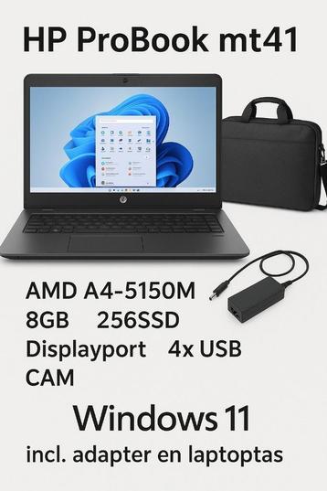 HP Probook mt41 Thin Client, AMD A4-5150m, 8gb, 256SSD beschikbaar voor biedingen