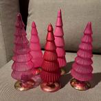5 roze kerstbomen, Ophalen of Verzenden, Zo goed als nieuw, Overige materialen, Minder dan 25 cm