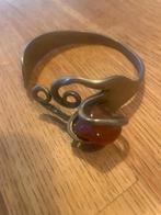 Zeer riante vork armband van zilver carneool edelsteen., Nieuw, Ophalen of Verzenden, Met edelsteen, Zilver