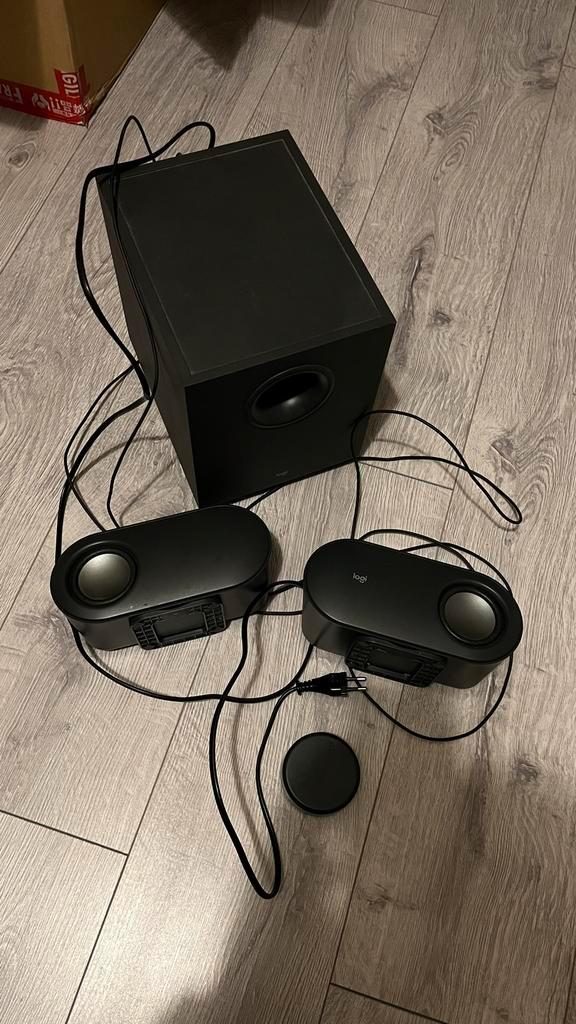 Logitech Z407 Bluetooth speakers met subwoofer set, Computers en Software, Pc speakers, Gebruikt, Audiokanaal 2.1, Ophalen of Verzenden