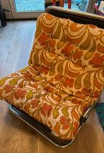 Stoel - jaren 70 bloemenprint., Antiek en Kunst, Antiek | Meubels | Stoelen en Banken, Ophalen