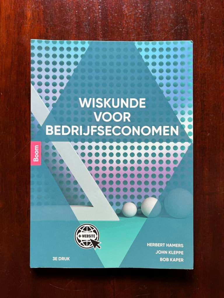 Wiskunde voor bedrijfseconomen, Boeken, Ophalen of Verzenden, Zo goed als nieuw, Overige niveaus