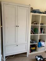 Witte kledingkast met lade, Huis en Inrichting, Kasten | Kledingkasten, Ophalen, 50 tot 100 cm, Zo goed als nieuw, Met lade(s)