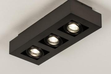 Dimbaar Plafondspot Mat Zwart - 36cm beschikbaar voor biedingen