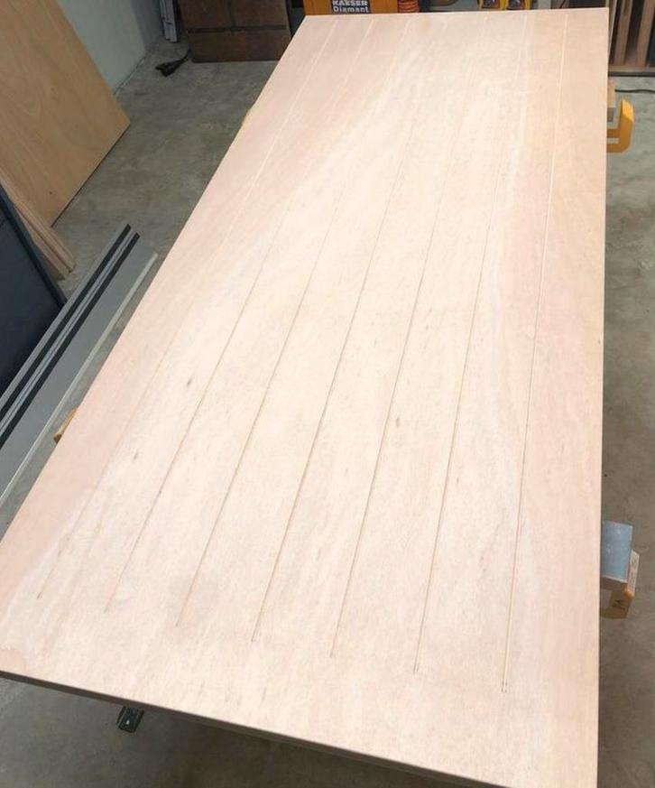 Buitendeur multiplex hout geïsoleerd of massief op voorraad, Doe-het-zelf en Verbouw, Deuren en Horren, Nieuw, Buitendeur, 200 tot 215 cm