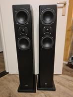 ELAC FS 57, Zo goed als nieuw, 120 watt of meer, Front, Rear of Stereo speakers, Ophalen