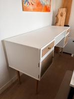 Bureau wit met rotan van Maison Du Monde, Ophalen, Zo goed als nieuw, Bureau