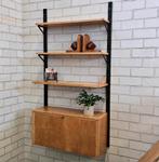 Vintage wallunit wandkast kast wandsysteem klepkast, Huis en Inrichting, Kasten | Wandmeubels, 25 tot 50 cm, Minder dan 150 cm