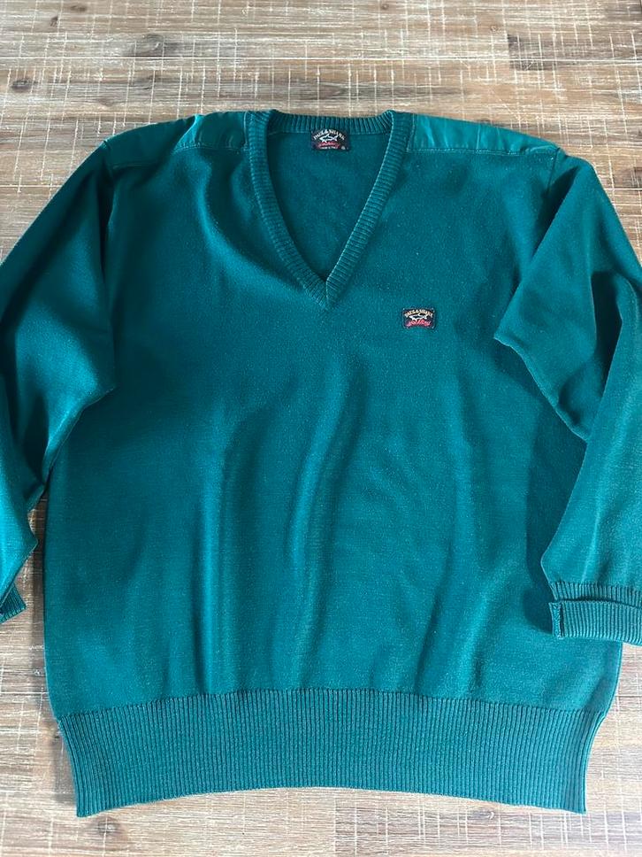 Groene Paul l& Shark heren trui V-hals maat XXL, Kleding | Heren, Truien en Vesten, Zo goed als nieuw, Overige maten, Groen, Ophalen of Verzenden
